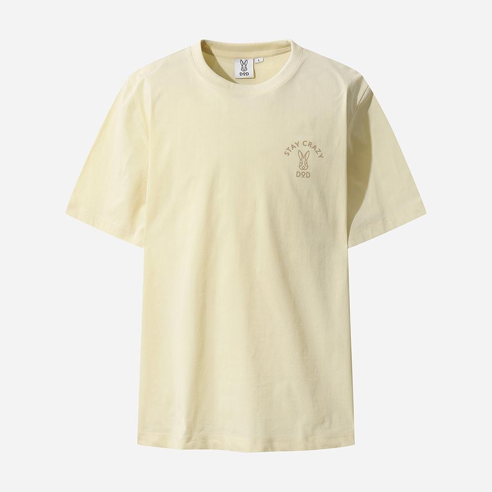 DOD Quad 400 Basic Logo Short Sleeve T-Shirt (Beige)