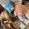 Pink Gradient Woolen Hat for Women In Autumn and Winter Korean Version  All Match Face Showing Small Pullover Hat  Ear Protecting Knitted Hat  Trendy
