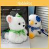 Cute Scarf Fox Seagull Cartoon Animal Plush Doll Pendant For Backpack Decor And Gift