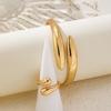 Jewelry Trend Design Sense Geometric Curved Ring Joint Ring Exaggerated Opening Bracelet Ring