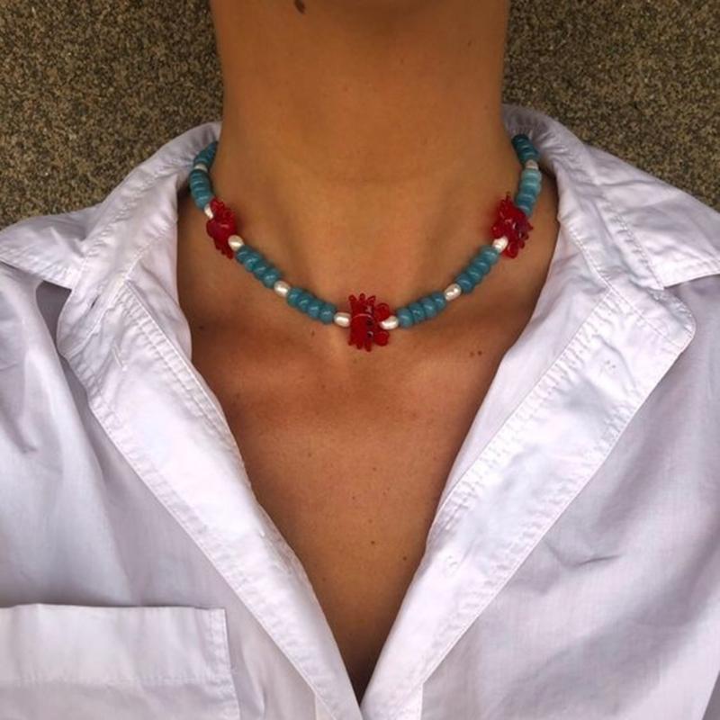 Sophisticated Freshwater Pearls Collar Necklace Adjustable Length Clavicle Chain Beaded Neckchain Ornament for Parties