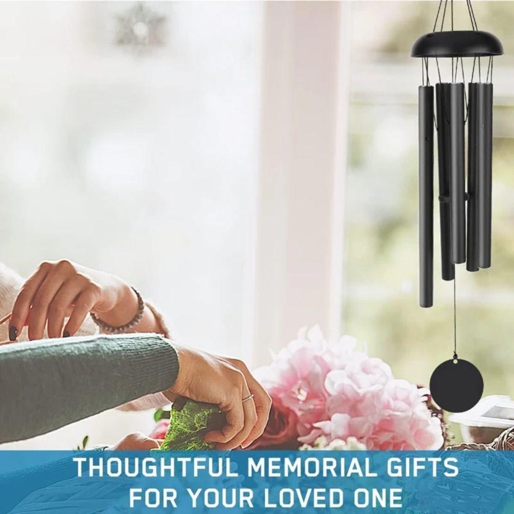 Retro Aluminum Tube Wind Bell Metal Blessing Bell Garden Decor Wind Chimes  Outdoor