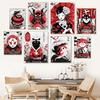 Japanese Art Cat Samurai Canvas Poster Animal Print for Living Room Wall Decor Home Decoration Picture