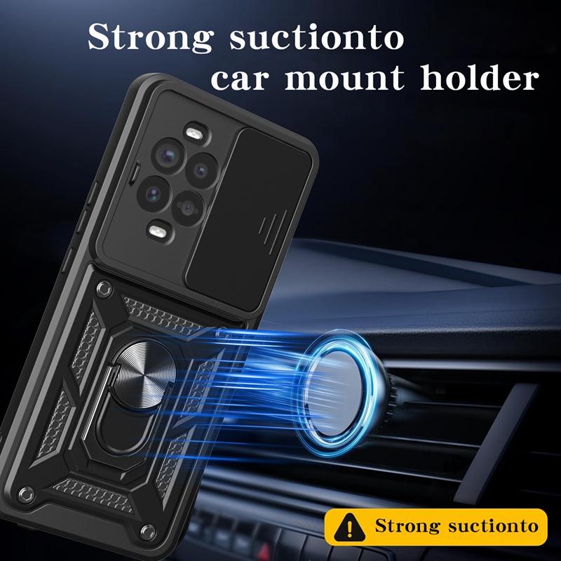 Armor Ring Stand Funda For Huawei Nova 13 Pro Nova 13 5G Case Shockproof Slide Lens Protect Phone Cover for Nova13 Nova13Pro