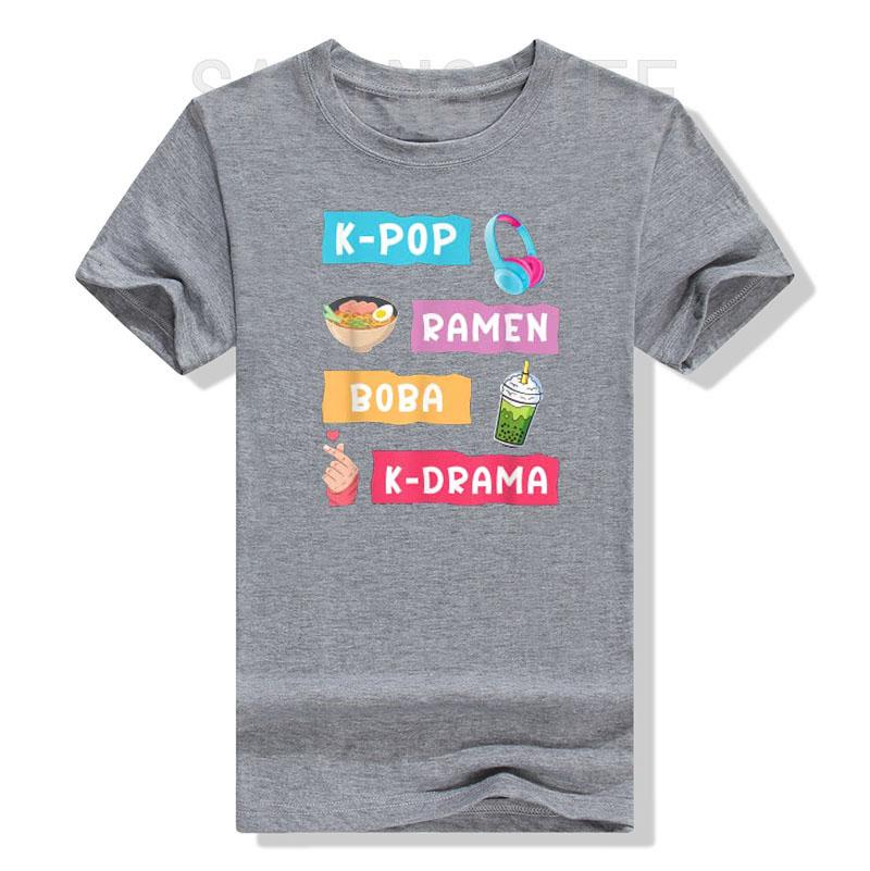 K-Pop Fashion for Fans of Korean K-Drama & KPop T-Shirt Gift Girls Fashion South Korea Clothes Life Style Graphic Tee Casual Top