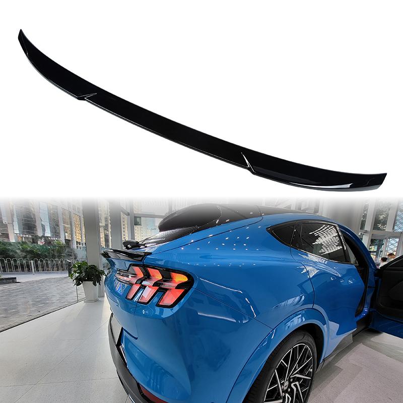 Glossy Black Trunk Spoiler Wing Fit for Ford Mustang Mach-E 2021-2022 Car Rear Spoiler
