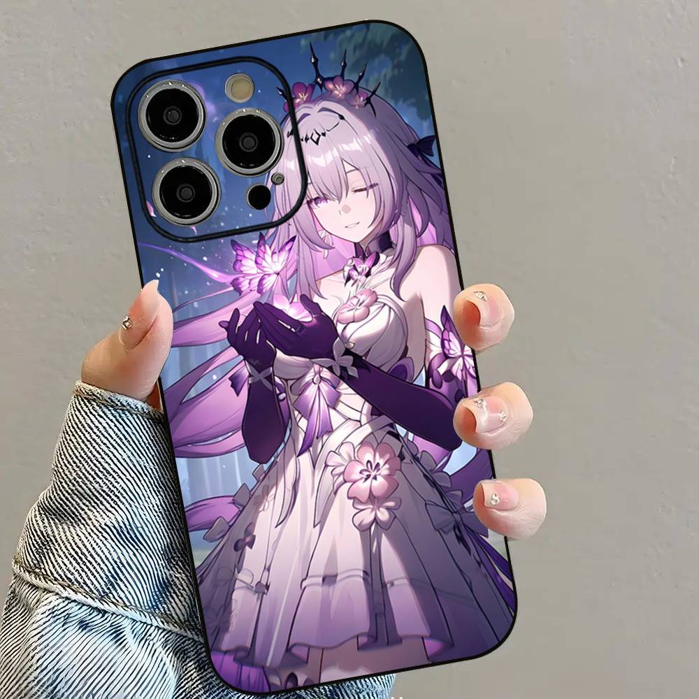 C-Castorice Cute Anime Girl Phone Case For iPhone 16 15 14 13 12 11 PRO MAX PLUS Mini TPU Soft To Skin-friendly Case