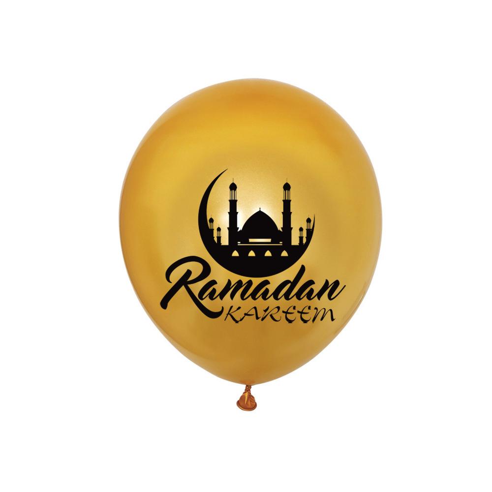 Eid Mubarak Latex Balloon Ramadan Decorations For Home Air Globos Islamic Muslim Party 2025 Ramadan Kareem baloon Gifts Eid