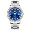 Men Watch Waterproof Diamond Luxury Luminous Calendar Quartz Wristwatch For Men Stainless Steel Fashion Business Watch Men