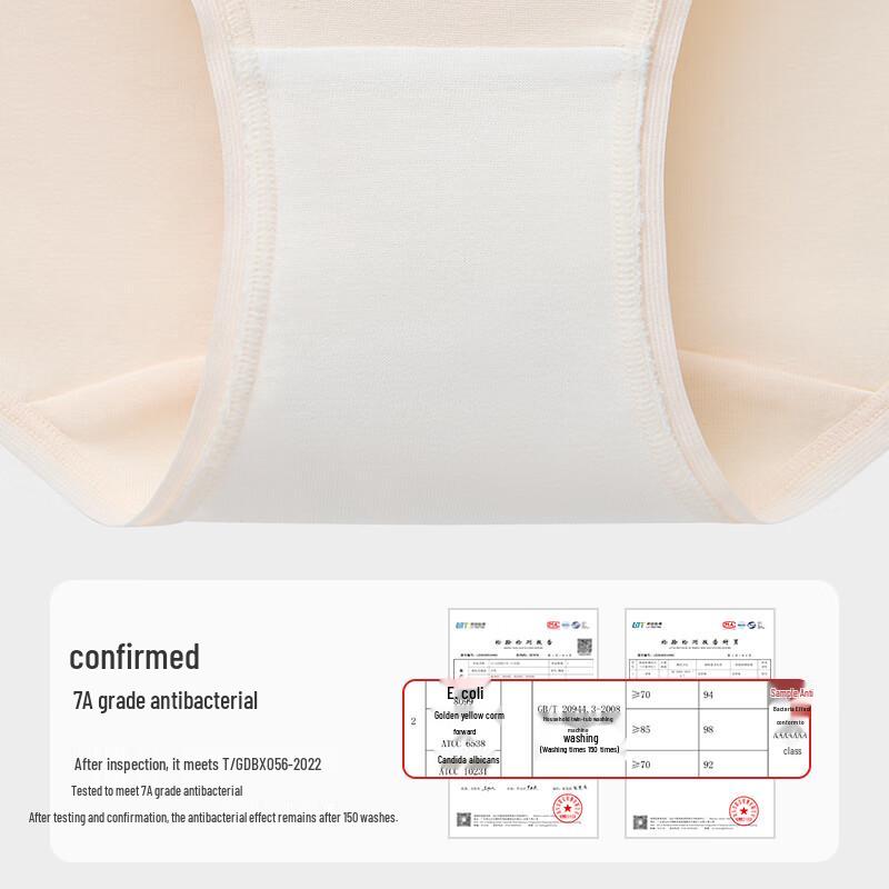 Urban Beauty 4-Pack Women's Pure Cotton Mid-Waist Seamless Briefs