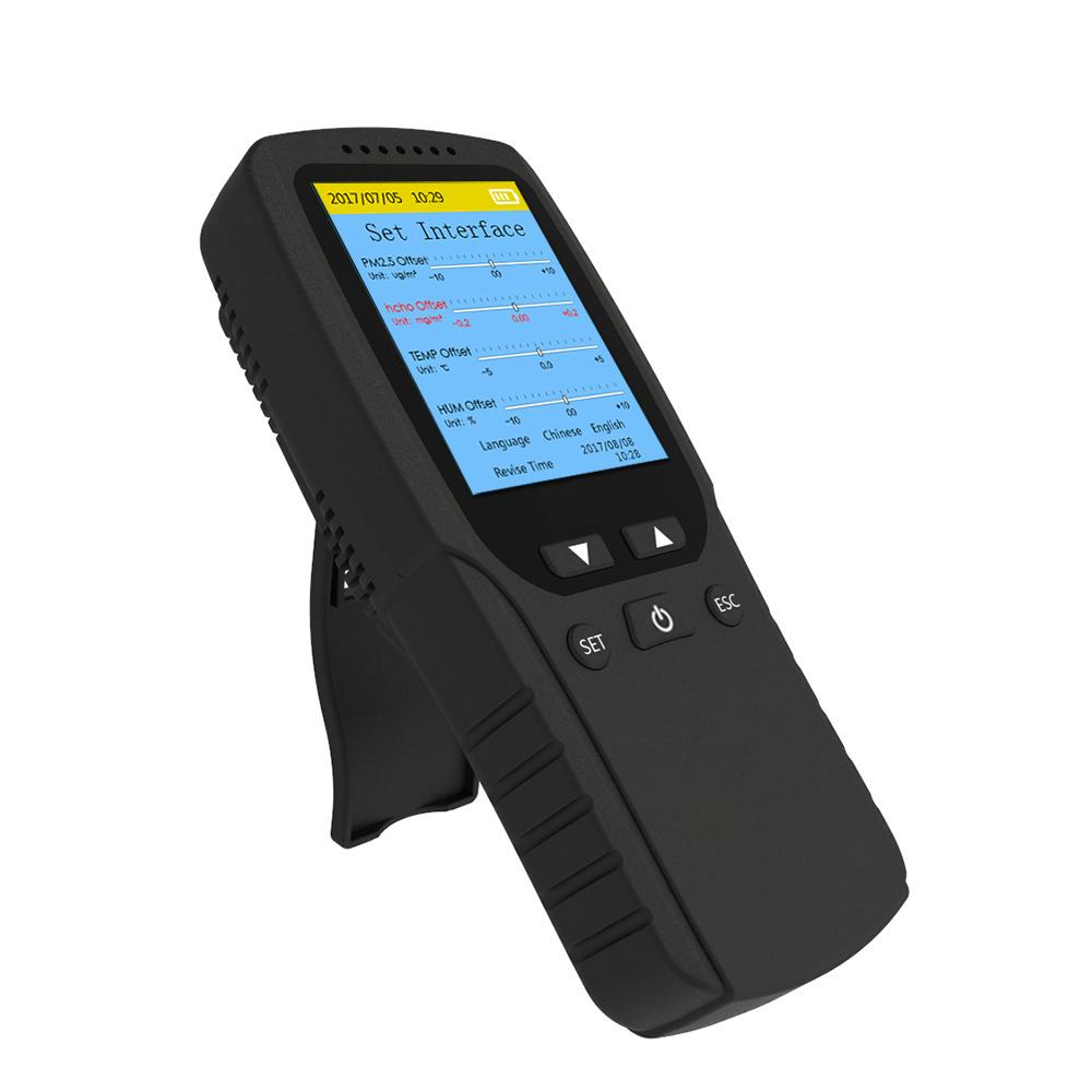 DM106A Indoor/Outdoor Handheld Air Quality Analysis Tester Smog/Dust/Formaldehyde Air Quality Detector Analyzer Measuring Tool