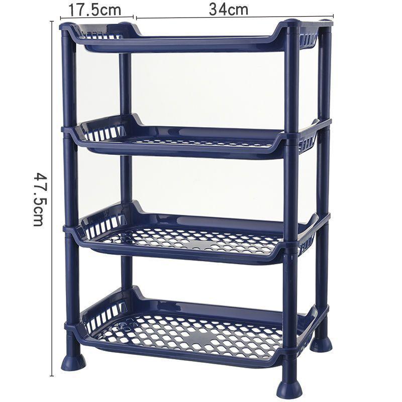 Multi-Purpose Floor-Standing Storage Rack for Kitchen, Bathroom, and Dorms