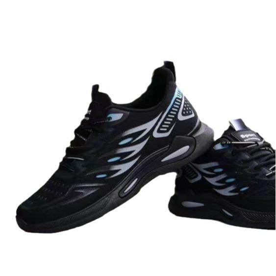 Herren Sportschuhe Frühling und Herbst Mode Atmungsaktive Freizeitschuhe Weiche Sohle Mesh Atmungsaktive Student Laufschuhe Herren