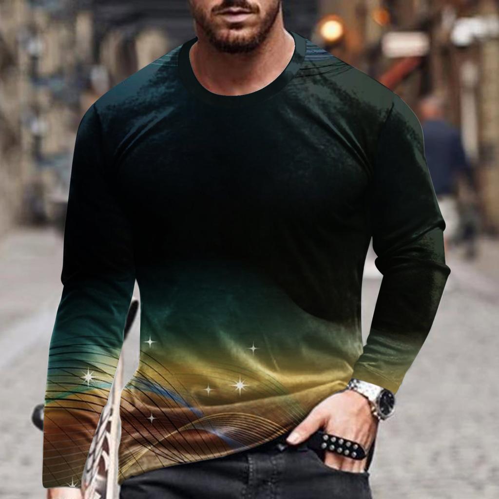 Abstrakte Grafiken 3D-Druck T-Shirts Herren Damen Streetwear O-Ausschnitt Langarm T-Shirt Harajuku Pullover Tees Tops Kinderbekleidung