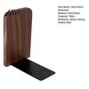 Home Storage Rack Wood Bookends Thickened Anti-Tip Heavy Duty Book Stand with Scratch Free Polished Edges Durable Holder for Office Desk