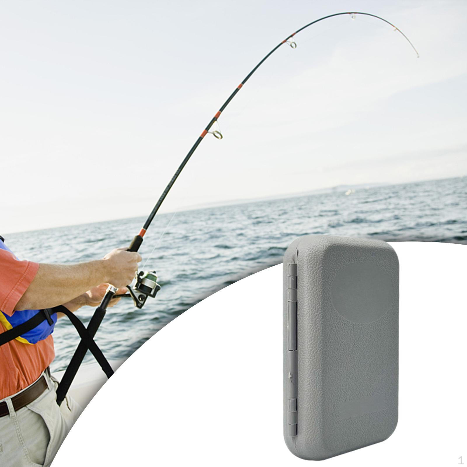 

Водонепроницаемая коробка для мушек, компактный рыболовный контейнер, пенопластовая вставка, приманка, снасти серый