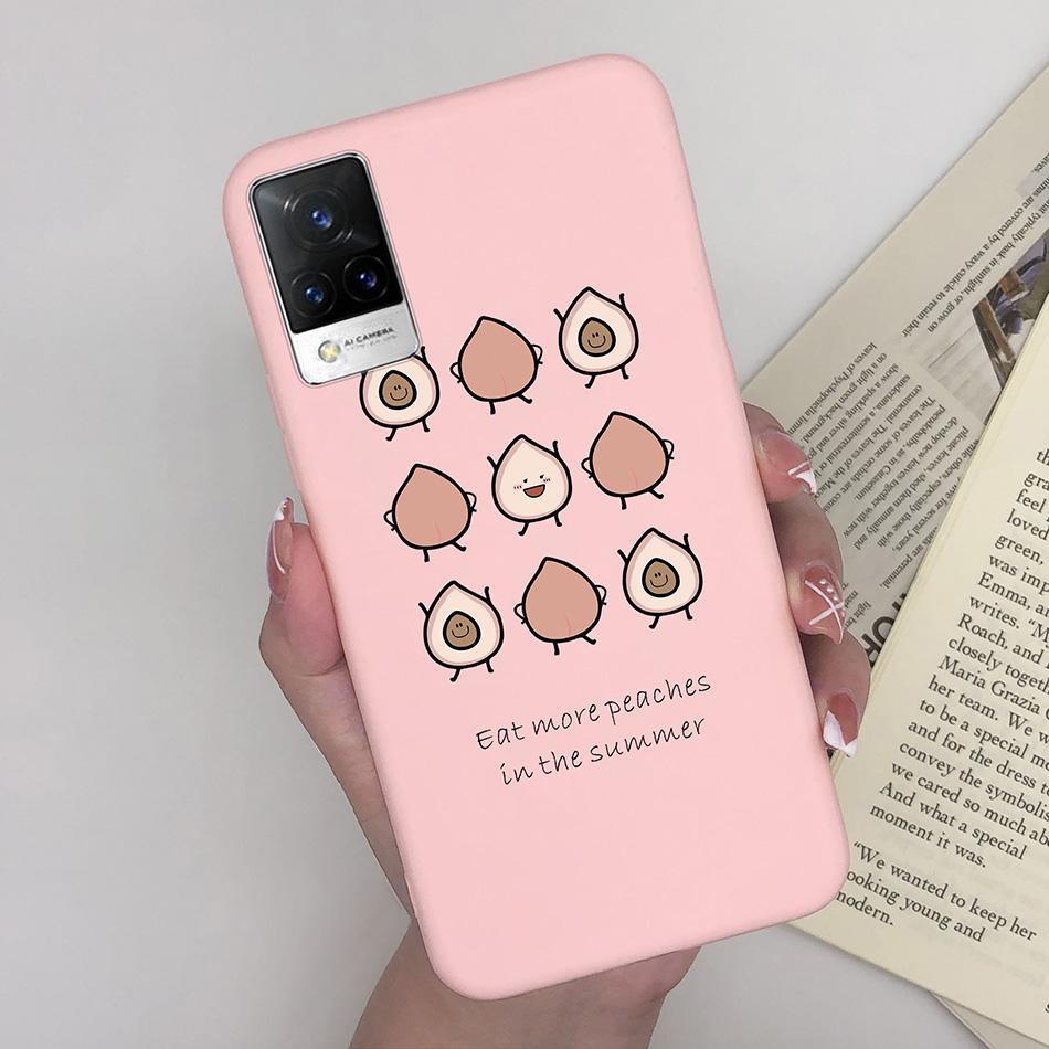 For Vivo V21 Case V2066 V2050 Soft Silicone Cute Painted Cover For Vivo V21E V 21 4g 5g Phone Cases Shockproof Bumper Slim Funda