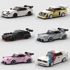 MOC Pickup Car Model Building Blocks GT RS6 Super Race Speed Racing Sports Police Vehicle Technical Racing Brick Christmas Gif