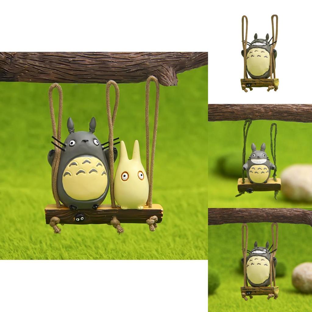 Totoro Swing Cat Mini Resin Model For Celebrations And Collectors