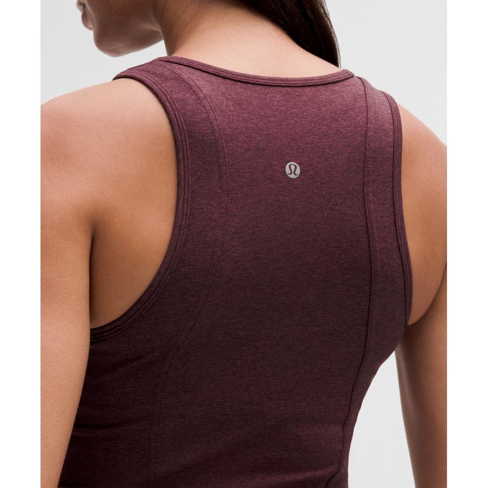 Lululemon Softy Suedey Crewneck Cropped Tank Top Garnet Garnet