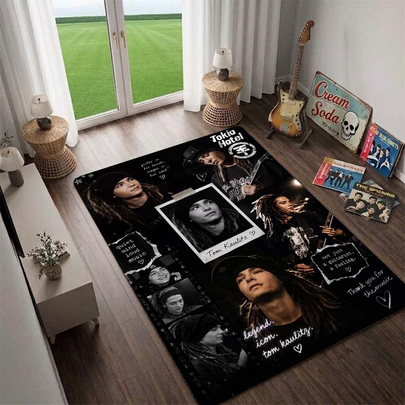 Germany Tokio Hotel Rug, Floor Mat for Computer Chair, Doormat,Living Room Rug, Bedside Carpet