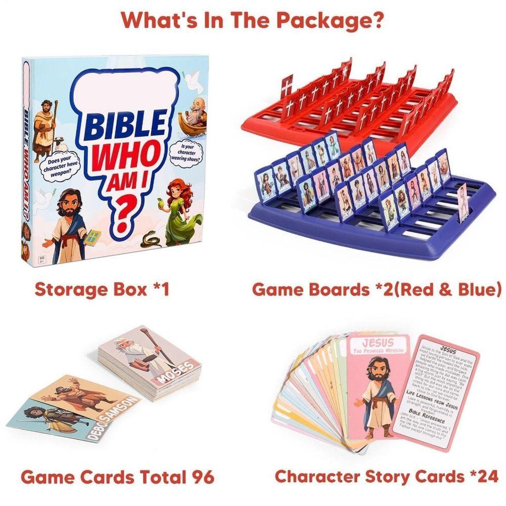 Bible Study Guess Bible Who I Am Board Games Party Toys 2 Player Guess Bible Play