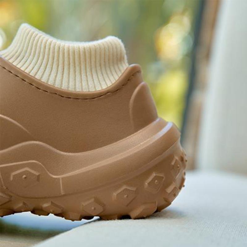 Fashion Smile Pop Stylish Shoes Women Outdoor Waterproof Non-slip Slippers Women Indoor Warm Fluffy Slippers Thick Sole Cotton Slippers