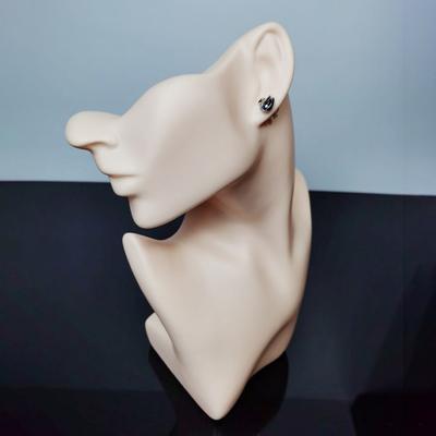 Hoofdmodel Half gezicht Mannequin Hoofd Sieraden Display Stand Portret Nek Dummy Hoofd voor Ketting Oorbellen