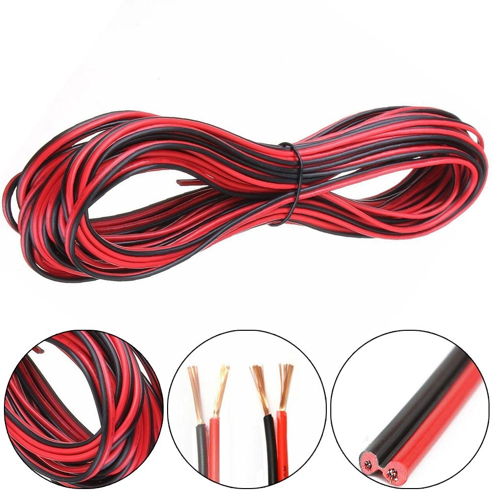 Red Extension Cable Speaker Cord Wire 22AWG 2pin 5050