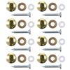 8Pcs High Quality Polished Gold Mirror Screws 10mm/12mm/14mm/16mm/18mm Decorative Caps Cover Nails