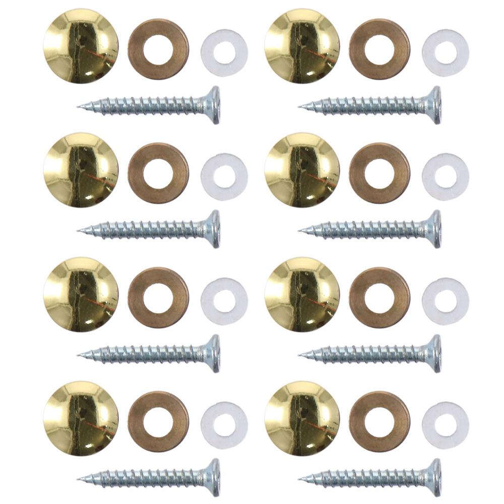 8Pcs High Quality Polished Gold Mirror Screws 10mm/12mm/14mm/16mm/18mm Decorative Caps Cover Nails