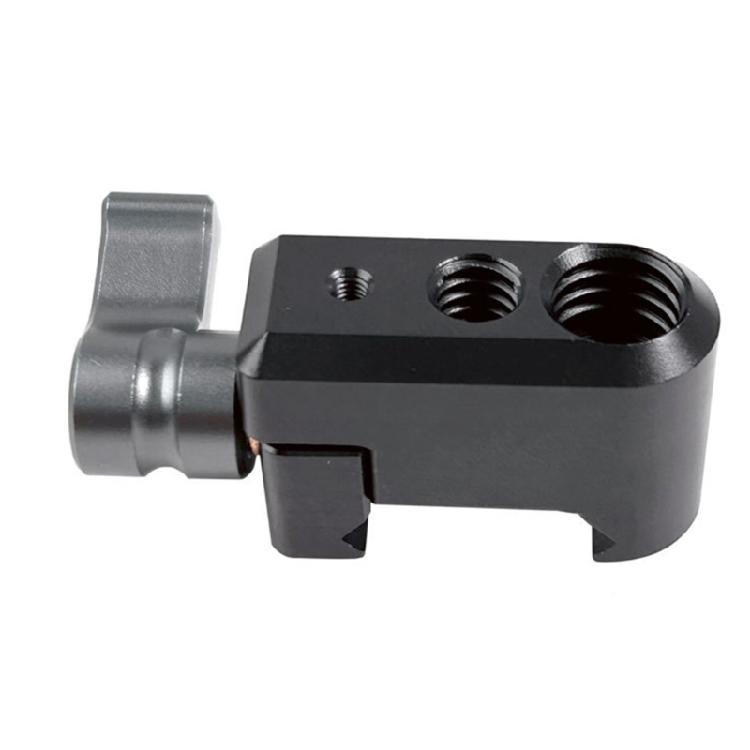 

High Strength Aluminum Camera Mount Clamp Precise Sliding Rail 1/4 3/8 Thread Adapter For Quick Gear Setups