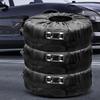Polyester Car Auto Wheel Tire Cover Protector Car Spare Tire Cover Tyre Wheel Covers For Vehicles Dustproof Tire Bags