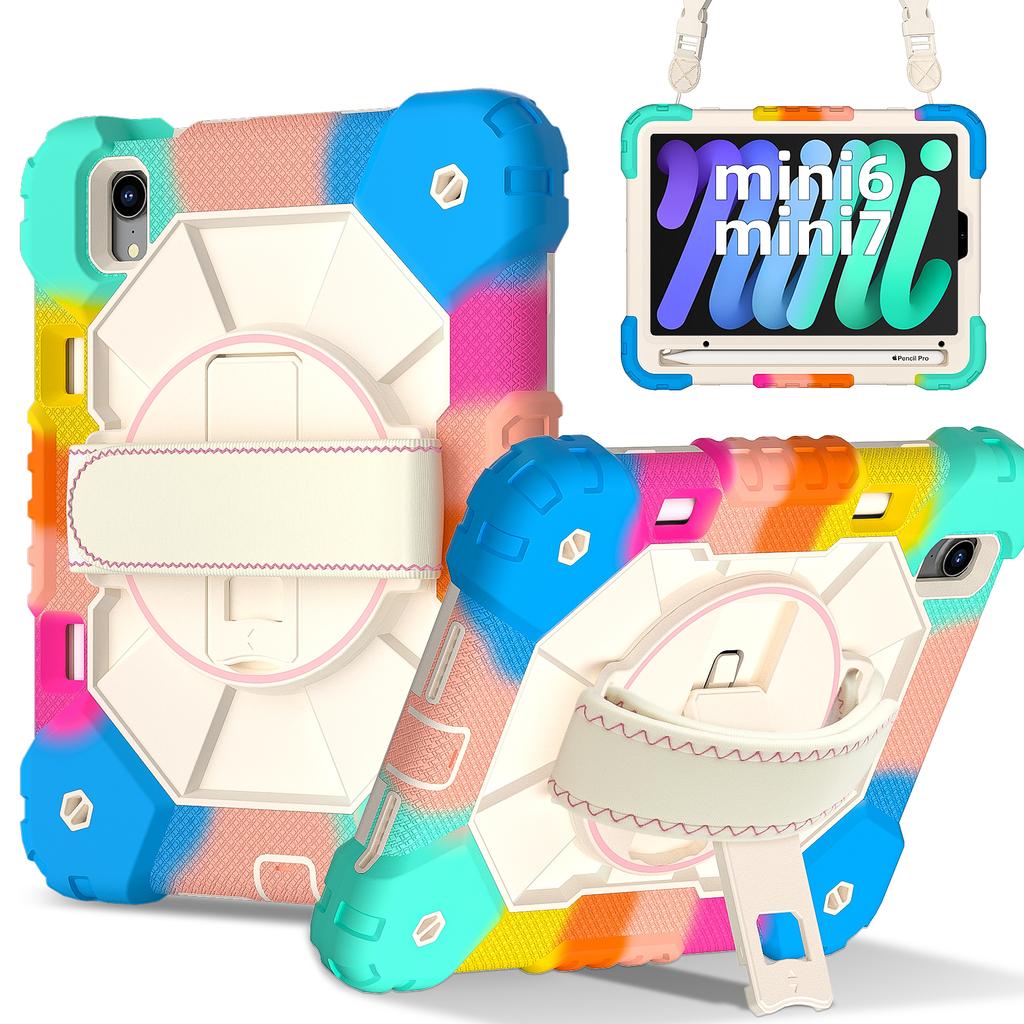 Tablet Protective Case A2 Model Suitable for iPad Mini 6/Mini 7 with Satchel Stand 10 Colors Available