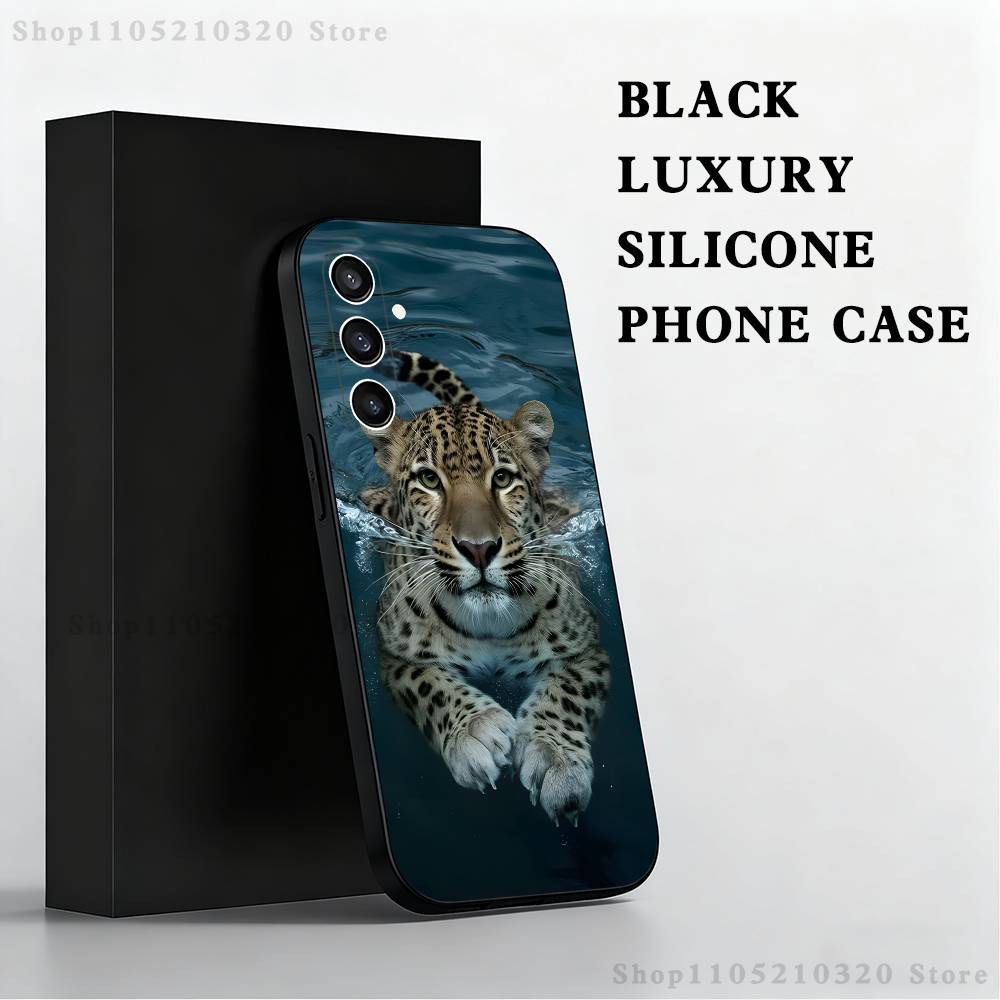 

Majestic cheetah animals Phone Case For Samsung S 25,24,23,22,30,21,10,9,Ultra,Plus,Lite,FE,4,5 G Black Soft Case SamsungS23 5G