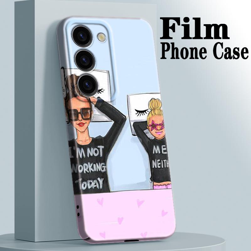 Dad Mom Baby Girl Family Phone Case For Samsung S23 S22 Plus Ultra A13 A12 A14 A21S A22 A23 A34 A53 A54 A73 Feilin Cover