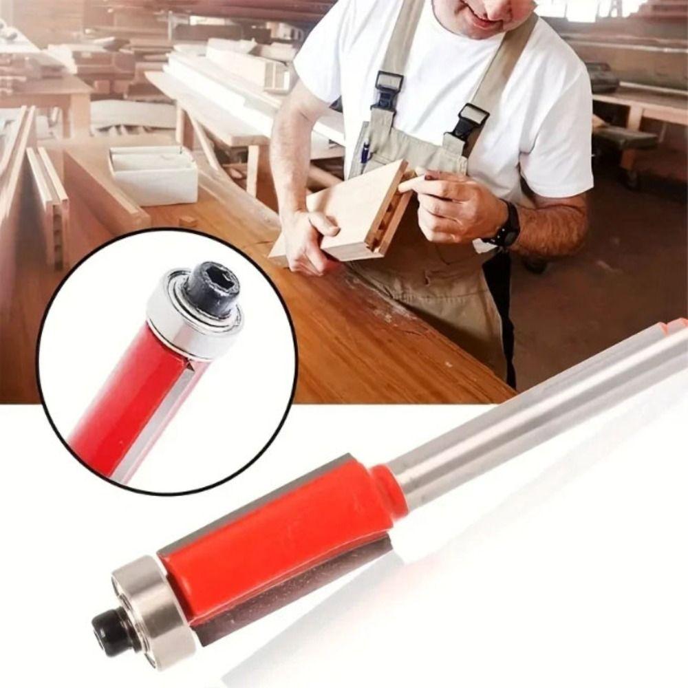 With Bearing Shank Milling Cutter 6mm Shank Carving Cutter Carbide Router Bit  Trimming