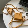 Triangle Mini Shoulder Bag Square Crossbody Bag Cute Cheese Shaped Bag  Travel