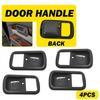 Fit Land Toyota Cruiser 1991-1997 Inner Bezel Handle Door Trim LH Cover RH 4PCS