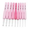 9pc/set DIY Knitting Needles, Sweater Crochet Hook Set, Elegant, Durable, DIY Knitting Enthusiasts Hand Weave Tool, Pink or Red