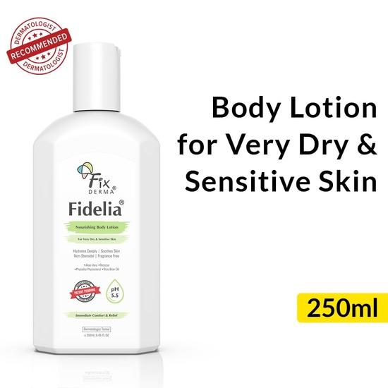 Fixderma Fidelia Nourishing Body Lotion|Nawilżacz do twarzy i ciała Balsam do ciała dla kobiet i mężczyzn i aloes-250ml