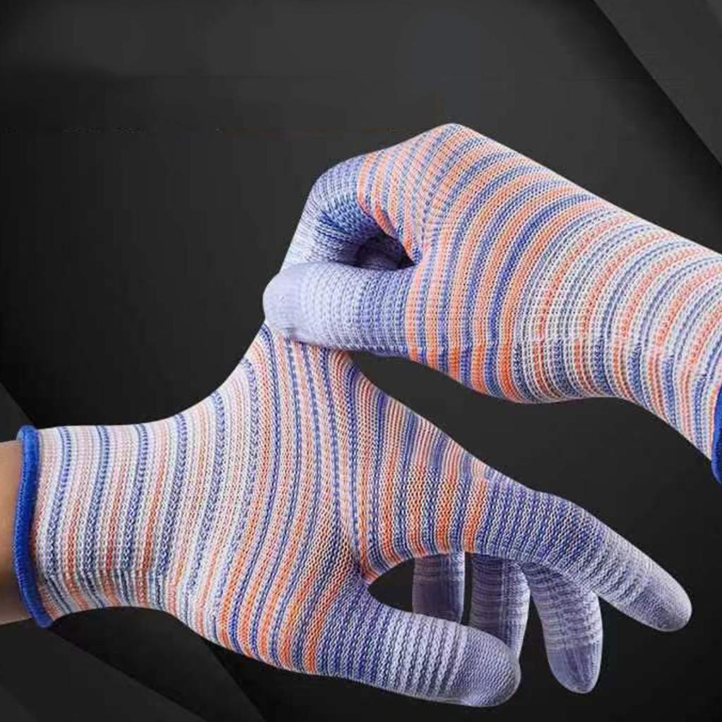 10PCS Zebra Stripe Gloves Horticultural Anti Slip and Wear Resistant Men's and Women's Work Labor Protection Gloves