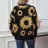 Autumn Winter Vintage Knitwear Cardigan Loose O Neck Long Sleeve Sweater Top