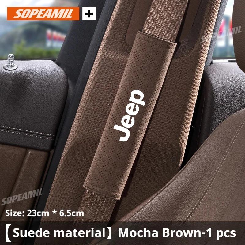 For Jeep Jeep Grand Cherokee Wrangler JK Gladiator Patriot Commander Renegade Compass SRT Trail Hawk Car Seat Belt Protect Sh