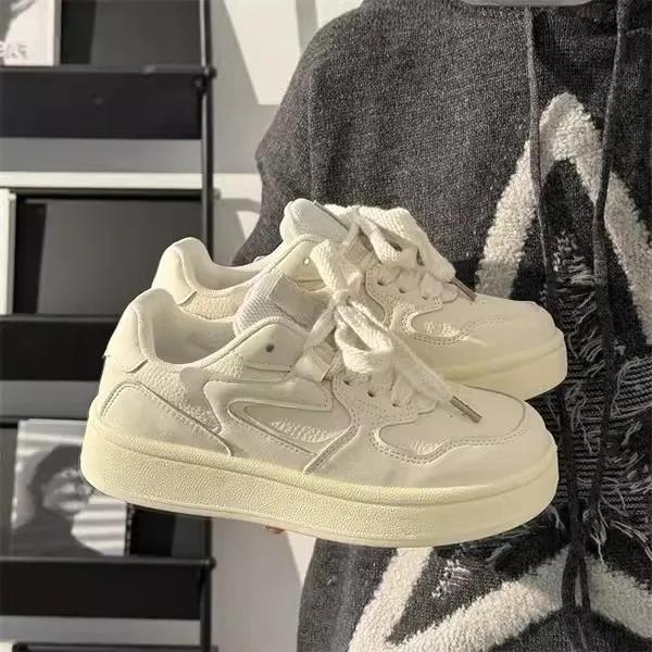 Fashion 2025 Small White Shoes Spring Women Fashion New Casual Shoes Board Shoes Korean Version of Students Lightning Soft Sole
