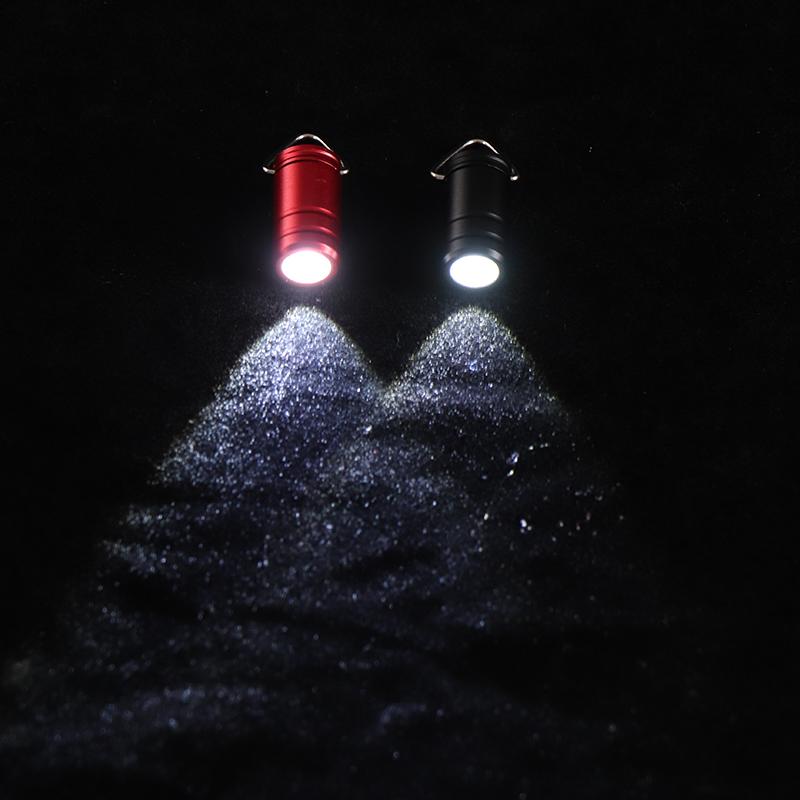 1Pc Mini Pocket Button Battery Led Flashlight Protable Bright Long Lifetime Waterproof Key Ring Gift Torch Outdoor Supplies