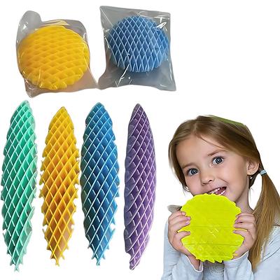 Rede elástica de descompressão de rabanete impressa em 3D, não consegue pegar o brinquedo, celebridade da Internet, brinquedo telescópico, família de rabanete, novo membro
