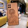 Guadalupe San Judas Wood Case For Oppo A5 Pro A15 A17 A57 A77 A60 A80 A40 A18 A38 A58 A78 A98 A96 A76 A16 A94 A74 A54