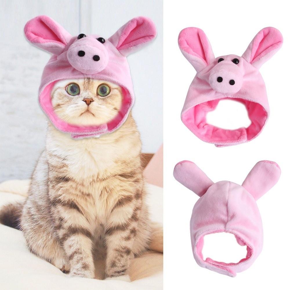 Dog Cat Headgear Cute Pet Hat Soft Ear Hole Pet Headgear Portable Decorative Cat Hat Daily Wear
