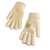 White Snowflake Knitted Wool Gloves for Women In Winter Warmth and Thick Hairy Students Riding Bicycles To Prevent Cold and Wind Break Fingers